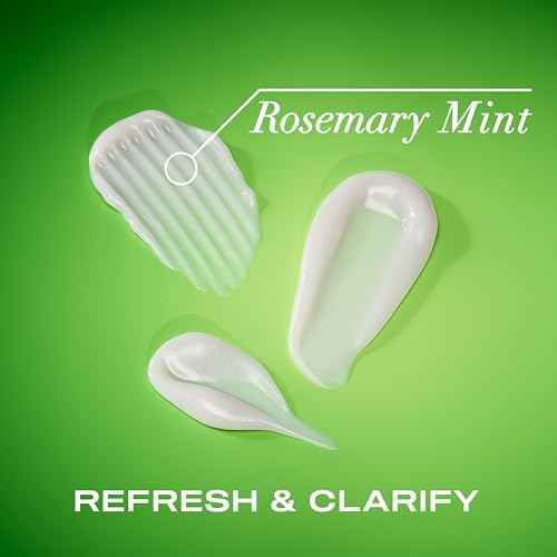 OGX Clarifying Strength + Rosemary Mint Conditioner, Clarifying Conditioner for Oily Hair Visibly Helps Remove Oil & Residue to Clear Away Buildup, Sulfate-Free Surfactants, 25.4 fl. oz