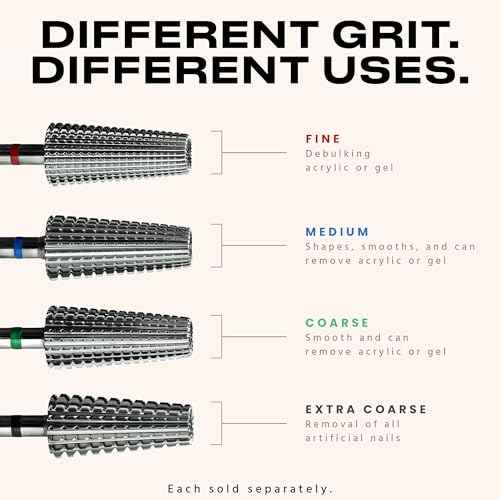 V Beauty Pure 5-In-1 Professional Nail Drill Bits (Fine) - Electric Nail Drill Kit for Manicure, Pedicure & 3D Art - Portable EFile Nail Tech Drill Bits for Nail Technicians, Salon & Home DIY
