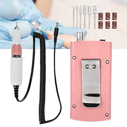 Nail File Drill Machine, Portable Professional Pedicure Electric Nail Drill Nail Grinding Machine Set Nail Art Equipment Kit(us Plug)