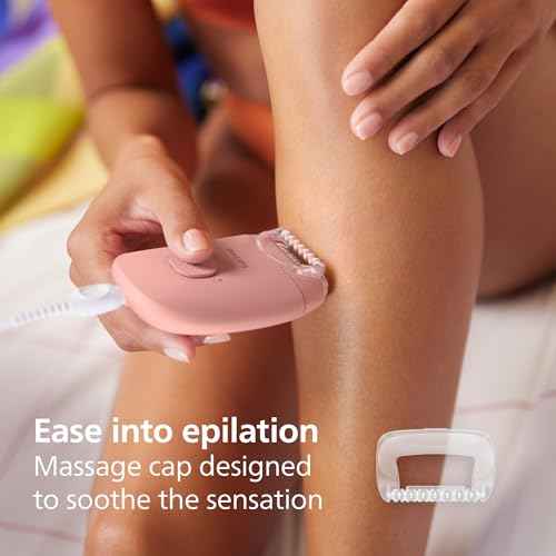 Philips Epilator Series 2000, Corded Epilator for Legs and Body, Hair Removal Device for Women, Model BRE227/00