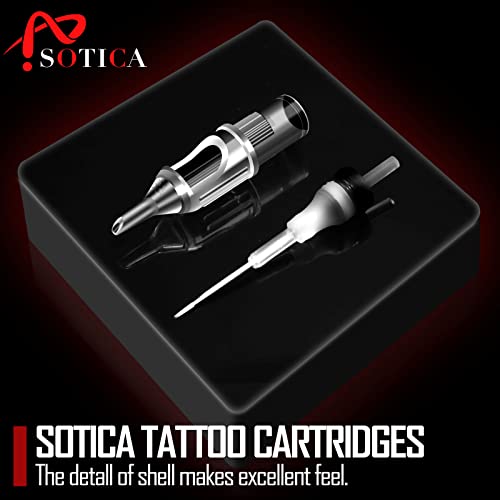 SOTICA 20PCS Tattoo Cartridge Needles 1205RS #12 0.35MM New Revolution Disposable Tattoo Needle Suitable for Tattoo Beginners