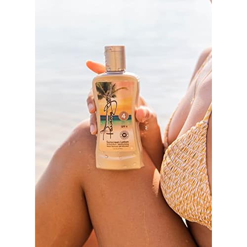 Panama Jack Sunscreen Tanning Lotion - SPF 4, PABA, Paraben, Gluten & Cruelty Free, Antioxidant Moisturizing Formula, 6 FL OZ (Pack of 6)