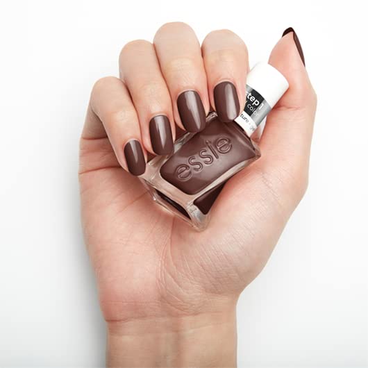 Essie Gel Couture Long-Lasting Nail Polish, 8-Free Vegan, Raisin Brown, All Checked Out, 0.46 fl oz