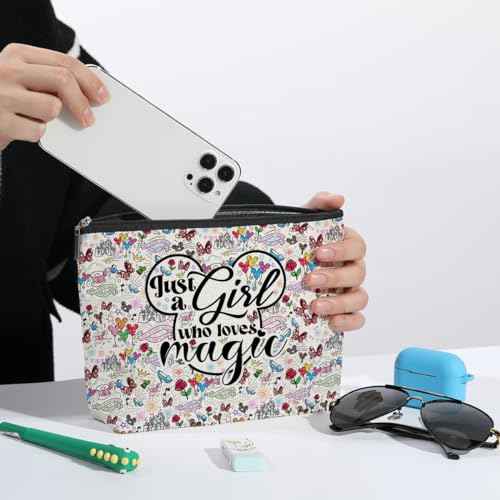 Cute Mouse Cartoon Movies Mouse Themed Gifts Magic Makeup Bag Graduation Nurse Mothers Day Birthday Animal Lovers Gifts for Girls Women Movie Gifts for Cartoon Lovers Best Friend Daughter Cosmetic Bag