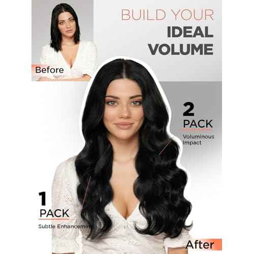 OVO Hair Extensions Remy Human Hair PU Holes Wefts with Micro Beads 100% Human Hair Volume Upgrade Seamless Invisible Extension with Tools Cut to Fit Weft No Tape Reusable (Black 18 Inch 100g)