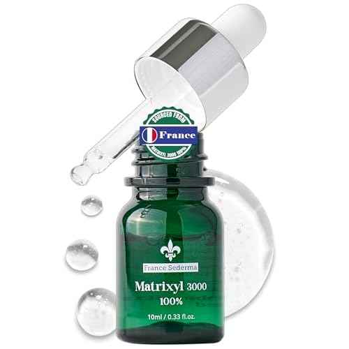 Matrixyl 3000 100% Serum Skincare ? Pure Peptide Complex Anti-Aging Facial Ampoule from France Sederma, Collagen Boosting Wrinkle Treatment, Perfect for Layering & DIY, 0.33 fl.oz (10ml)