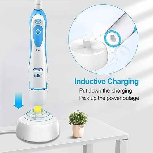 USB Toothbrush Charger for Braun Oral B 3757 Chargers, Replacement USB-A 3757 Charging Base for Oral-B, Waterproof Inductive Portable for Travel