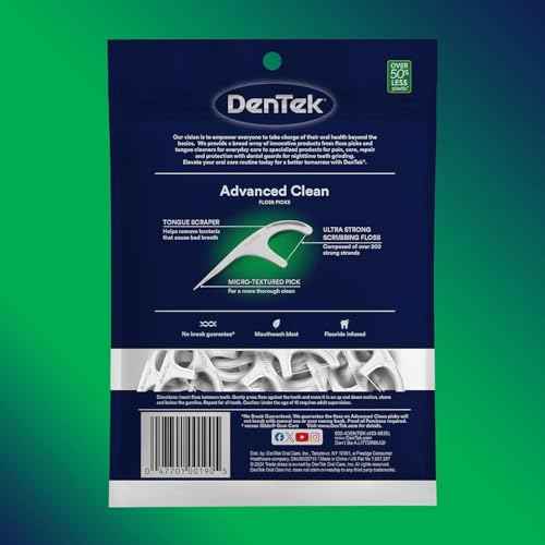 DenTek Triple Clean Advanced Clean Floss Picks 90 Count (Pack of 12)