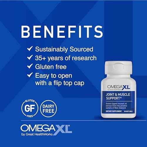 OmegaXL Joint Support Supplement - Natural Muscle Support, Green Lipped Mussel Oil, Soft Gel Pills, Drug-Free, 60 Count + HeartXL 30 Count, High Potency Omega-7 Blend