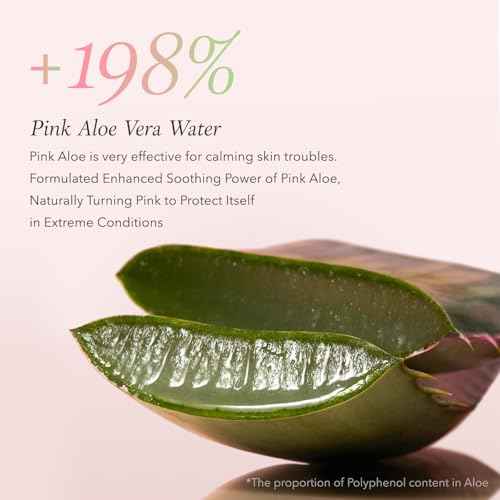 APRILSKIN Pink Aloe Facial Polish Cleanser | Gentle Exfoliation with Mungbean & Soybean Scrub | Removes Waterproof Makeup & Sunscreen | Non-Comedogenic Cleanser for All Skin Types | Korean Skincare