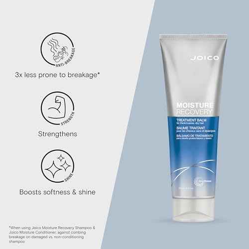 Moisture Recovery Treatment Balm | For Thick, Coarse, Dry Hair | Restore Moisture, Smoothness, Strength, & Elasticity | Reduce Breakage & Frizz | With Jojoba Oil & Shea Butter | 8.5 Fl Oz (Pack of 2)
