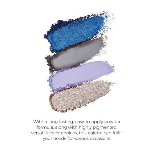 Flower Knows Little Angel 9-Color Eyeshadow Palette,Purple Gray Makeup Palette with 6 Matte + 3 Shimmer Shades,Blendable Smooth Cute Eye Makeup,0.37 Oz(02 Weeping Angel)