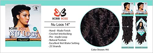 Bobbi Boss Synthetic Hair Crochet Braids African Roots Braid Collection Nu Locs 14" (6-PACK, 613)