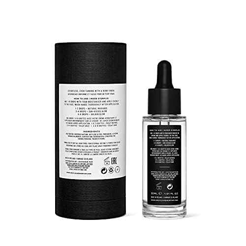 Pestle & Mortar Glow Drops - Customisable Sunless Self-Tan with Hyaluronic Acid. Effortless, Even Tanning, Super-Hydrating, Works Alongside Your Regular Skincare Products - For Men & Women- 30ml