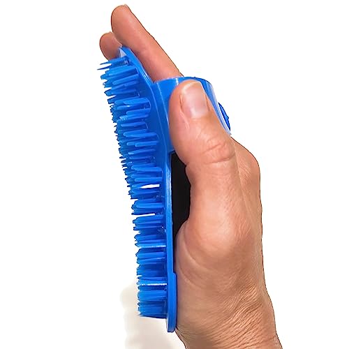 ZAVHOZ Anti Cellulite Body Massager Skin Care Anti-Aging Tool Tightening Toning Elasticity Lifting Brush Scrubber Blood Circulation Improving Exfoliating Shower Sauna Massaging Accessory (Blue)