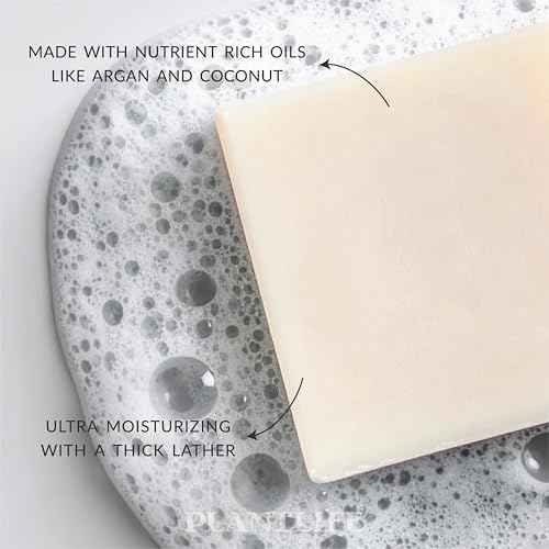Plantlife Argan 6-Pack Bar Soap - Moisturizing and Soothing Soap for Your Skin - Hand Crafted Using Plant-Based Ingredients - Made in California 4.5oz Bar