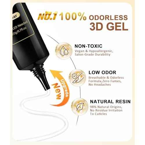 4 in 1 Upgrade 3D Gel Nail Gold Chrome Nail Powder¡¼NO.1 -100% 3D Effect¡½20g No Wipe 3D Gel Nail Art Sculpture with Glitter White Gold Chrome Nail Powder for Home DIY Salon Gifts Women- White Gold