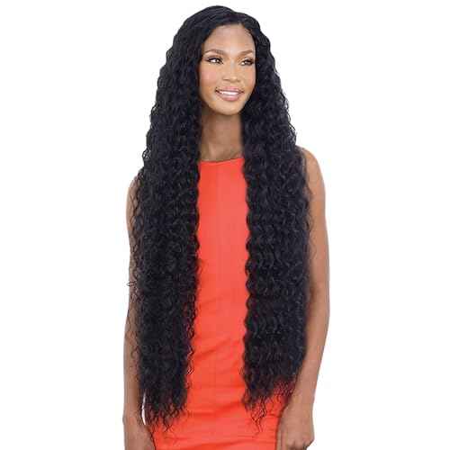 Mayde Beauty Bloom Bundle Weaving WET & CURLY 001 36" (5 Pack, 1B Off Black)