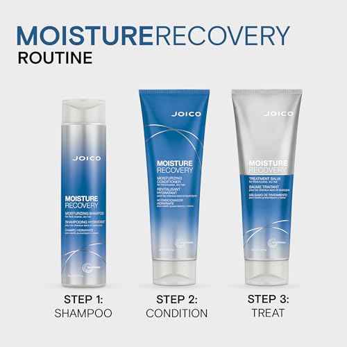 Moisture Recovery Treatment Balm | For Thick, Coarse, Dry Hair | Restore Moisture, Smoothness, Strength, & Elasticity | Reduce Breakage & Frizz | With Jojoba Oil & Shea Butter | 8.5 Fl Oz (Pack of 2)