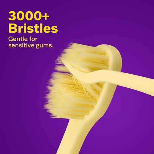 Max Extra-Soft Toothbrush for Adults Sensitive Gums ? Gentle Bristles, Wide Angled Head for Back Teeth, Ergonomic Non-Slip Grip, BPA-Free Handle, Individually Wrapped,4-Pack (Assorted)