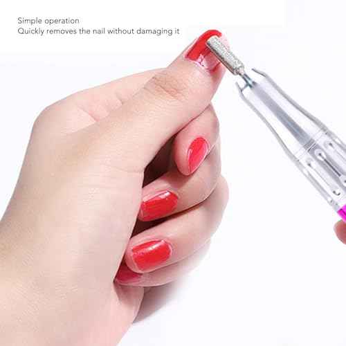 Electric Nail Drill Pen 35000RPM Cordless Electric Nail Drill Machine Adjustable High Speed Versatile Nail File Set for Salon Home Use