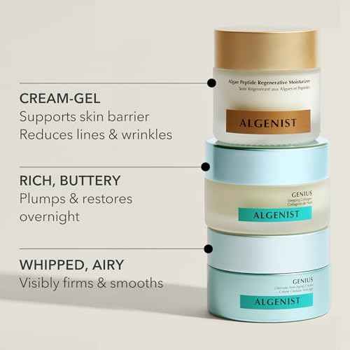 Algenist GENIUS Sleeping Collagen Night Cream - Firming Face Cream with Collagen, Collagen Amino Acids and Ceramides for a Visibly Smoother Complexion - Non-Comedogenic Skincare (2 oz)
