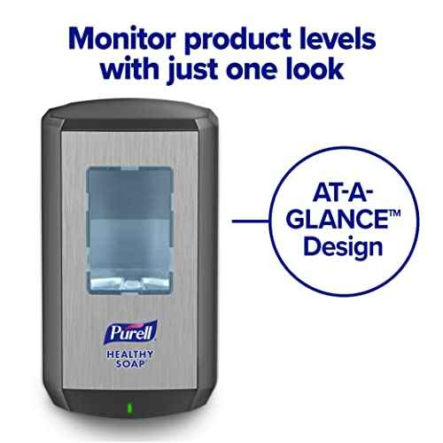 PURELL Brand HEALTHY SOAP Mild Foam CS6 Starter Kit, 1-1200 mL Brand Healthy SOAP Mild Foam Refill + 1 CS6 Graphite Automatic Soap Dispenser (Pack of 1) ? 6574-1G - Manufactured by GOJO, Inc.