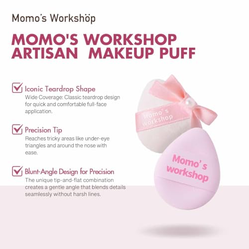 Mini Denim Makeup Sponge Set,Mini Makeup Blenders Sponge for Concealer/Blush/Highlighter, Perfect for Detail Work & Travel,4pcs Pink Mini Concealer Puffs with Travel Pouch