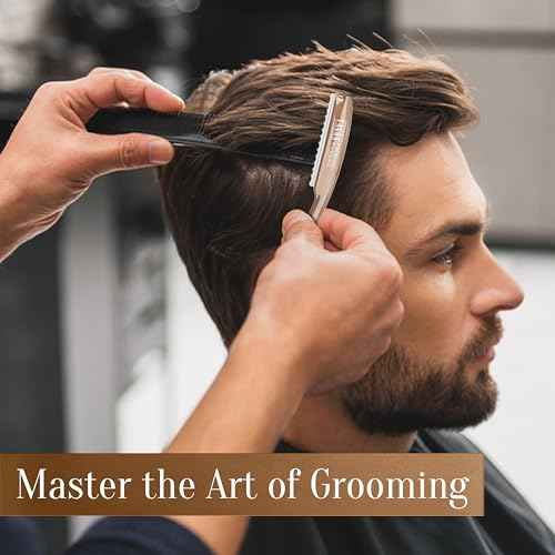 Fac?n Hair Razors for Cutting Hair - Professional Hair Styling Razor Kit with 11 Replacement Blades, Stainless Steel Hair Cutting Tool for Salon & Home, Premium Hair Thinning Texturizing Faether Razor