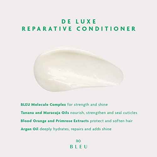 R+Co BLEU De Luxe Reparative Shampoo & Conditioner Set ? Hydrates, Strengthens, Adds Shine, Repairs Coarse, Damaged Hair, Seals Cuticles, Vegan, Cruelty-Free (8.5 + 6.8) oz