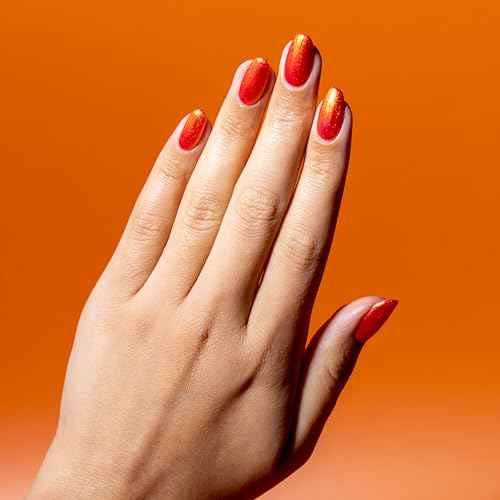 Orly Melting Point Nail Polish Collection | GoldenOrange Shimmer | Long-Wearing, Full Coverage Formula with Gripper Cap | Vegan & Cruelty-Free (Erupt To No Good)