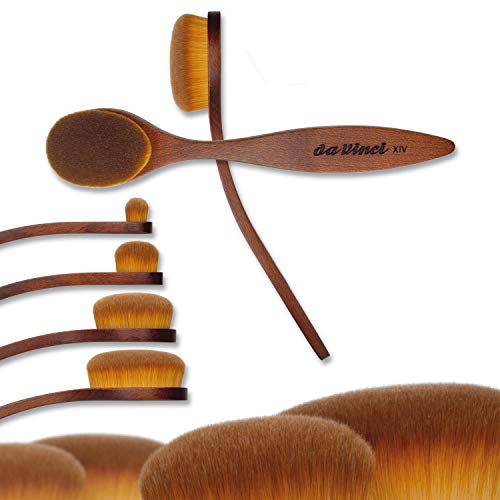 da Vinci Cosmetics Series 925 with Face Brush/Custom Kebony Wood Handle/Extra Fine Synthetic Fibers, Size 12, 0.5 Pound