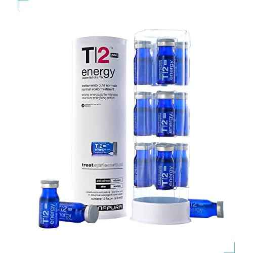 T2 Hair Loss Leave In Vials for Weak and Fine Hair - Natural Growth Oil Scalp Treatment for Women and Men - Intensive Root Strengthening Treatment with Peppermint, Rosemary