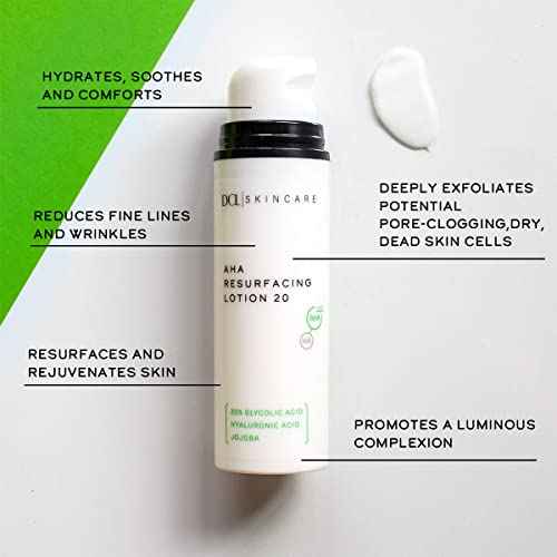 DCL Skincare AHA Resurfacing Lotion 20 with 20% Glycolic Acid, 1.7 Fl oz