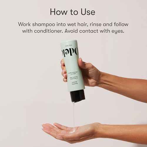 Odele Smoothing Sulfate-Free Shampoo for Extra Moisture, Frizz Control, Shine, and Straight to Curly Hair Types, 32 Fl Oz