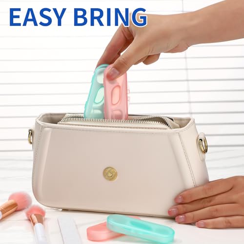 200pcs Dental Floss Picks for Travel - Twin-Line Flossers with 20 pcs Travel Case for Adults Teeth Cleaning, Portable Sealed Storage for Travel, Office, Home Use