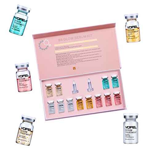 BB Glow Starter Kit BB Glow Serum for Microneedling Serum Ampoule Skin Treatment Kit 0.27oz 12 Vials