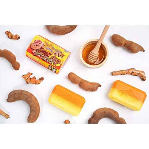 ASANTEE Tamarind and Turmeric with Honey Cleansing Soap Pack of 6