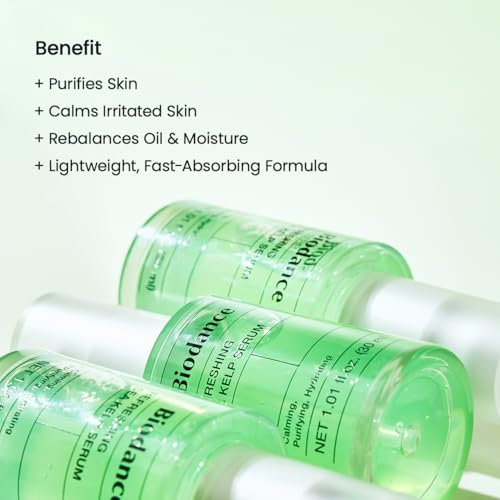 BIODANCE Refreshing Sea Kelp Serum, Oil & Sebum Control, Calming Serum for Oily & Combination Skin, Korean Skincare, Stocking Stuffers for Teen Girls | 1.01 fl.oz x 1 ea
