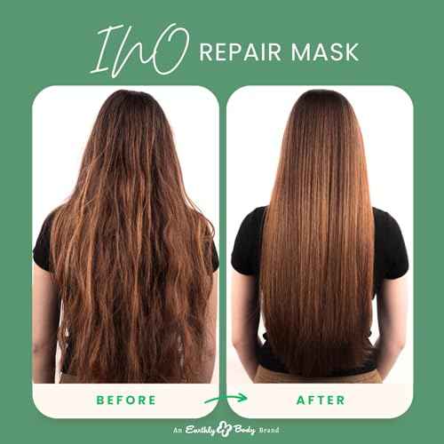Earthly Body Inside Out Haircare Leave-In Instant Repair Mask - 1.7 fl oz - Strengthens & Repairs for Shiny, Detangled, Frizz-Free Hair - Plant-Based Formula - Vegan & Cruelty Free