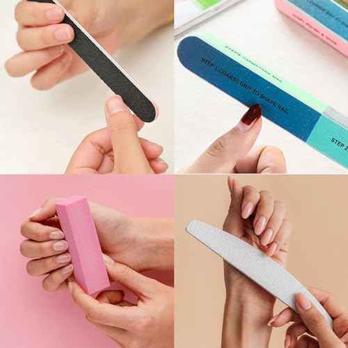 Nail Care Tool Kit, 14 Pcs Nail File Set Buffer Block Sponge Polished, Cuticle Nipper and Pusher for Dead Skin Nail Brush Nail Tools Nail Trimming Manicure Tools