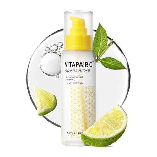 Nature Republic Vitapair C Glow Facial Toner - Vitamin Toners for Face, Hydrating Skin Care for Women, Niacinamide Korean Skincare, Clean, Clear Moisturizing, Gentle Natural Beauty, 150ml / 5.07 fl oz