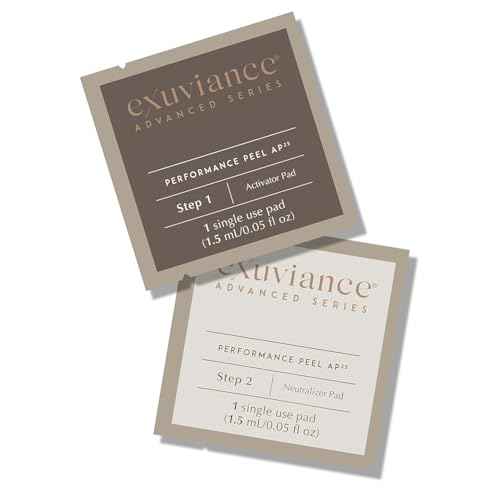 EXUVIANCE Performance Peel AP25 Starter Set, At-Home Chemical Peel, Gently Exfoliates & Refines Pores, Anti-Aging Peel, Treats Fine Lines, Wrinkles & Uneven Texture with Glycolic Acid, 2-week supply