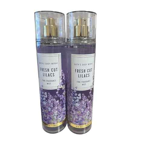 Bath and Body Works Fresh Cut Lilacs Fine Fragrance Mists Pack Of 2 8 oz. Bottles (Fresh Cut Lilacs)