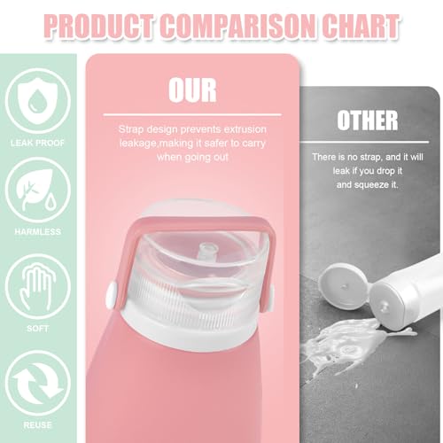 18 Pcs Travel Bottles Set for Toiletries, TSA Approved Travel Size Containers with Bandage Silicone Squeezable for Shampoo Conditioner Lotion Body Wash (Multicolour+White Bag)