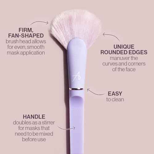 Anisa Beauty Fan Mask Brush ? Soft, Wide Fan Brush for Even Application of Skincare Masks, Creams & Serums ? Ideal for All Skin Types