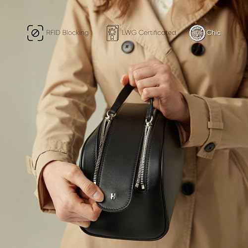 Full-Grain Leather Toiletry Bag for Men & Women | Travel Dopp Kit & Makeup Organizer | LWG Gold-Rated Certified | Durable Zip Closure, Carry Handle | Gift & Daily Use, Brown