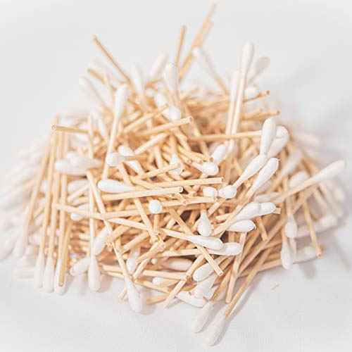 JMU Medical Cotton Swabs, 10000 Pcs Cotton Tipped Applicators 3 Inch, Non-sterile Natural Cotton, 10 Box