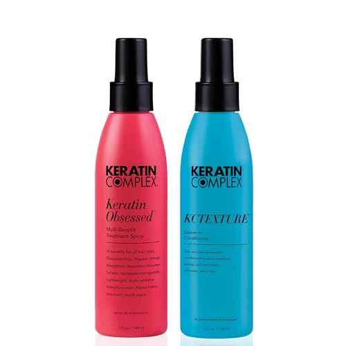 Keratin Complex - Blow Dry Essential Curl Kit - Keratin Obsessed, 5 fl oz + KCTEXTURE Leave-In Conditioner, 5 fl oz