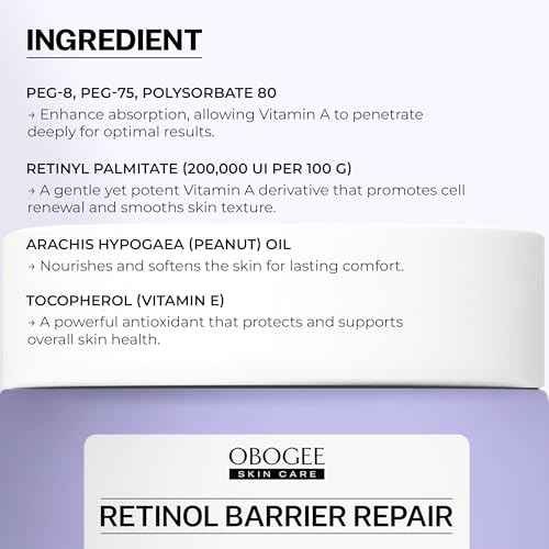 Vitamin A (Retinoids) Lightweight Face Cream for Anti-Aging, Reduce Wrinkles, Prevents Acne Breakouts, and Hyperpigmentation 1.8 OZ